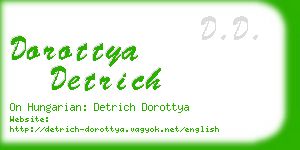 dorottya detrich business card